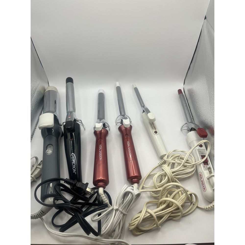 Vintage Lot 6 Curling Irons‎ Vidal Sasson Perfection Gallery Series